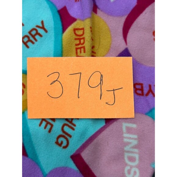 LuLaRoe Valentine Conversation Heart Print Leggings One Size Tall Curvy - Picture 9 of 10